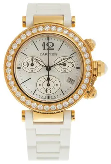 Cartier Pasha WJ130009 37mm Yellow gold Mother-of-pearl 1