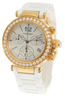 Cartier Pasha WJ130009 37mm Yellow gold Mother-of-pearl 2