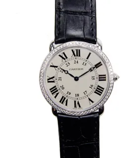 Cartier Ronde Louis WR000551 White gold Silver