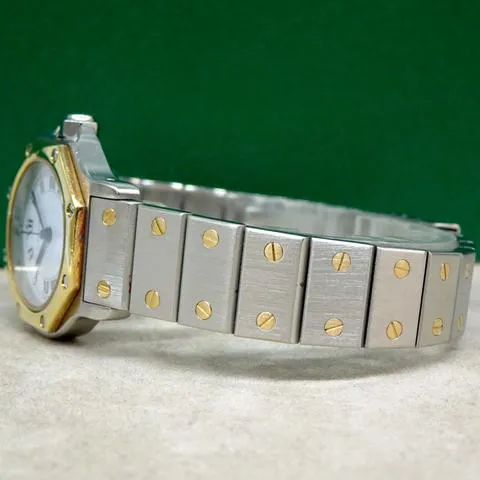 Cartier Santos 0907 25mm Yellow gold and Stainless steel White 1