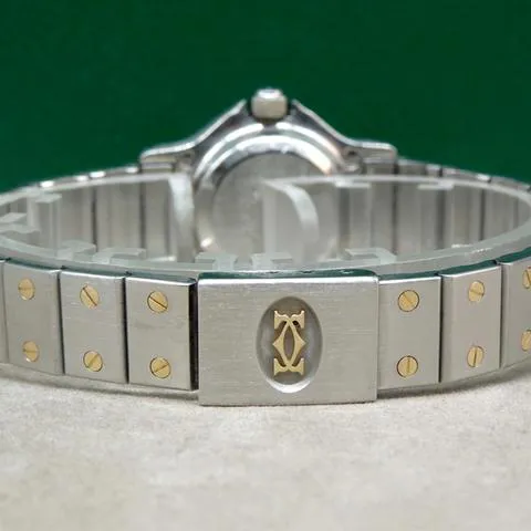 Cartier Santos 0907 25mm Yellow gold and Stainless steel White 3