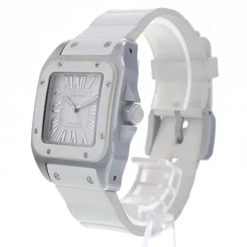 Cartier Santos 100 2878 33mm Stainless steel White 2