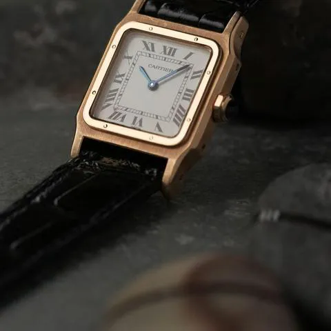 Cartier Santos Dumont 78097 25mm Yellow gold White