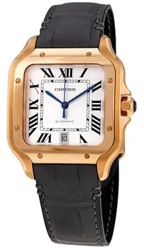 Cartier Santos WGSA0011 39mm Rose gold Silver