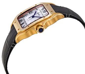 Cartier Santos WGSA0011 39mm Rose gold Silver 3