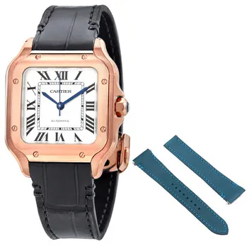 Cartier Santos WGSA0028 35mm Rose gold Silver