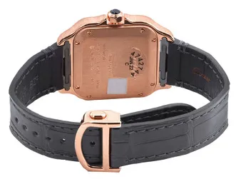 Cartier Santos WGSA0028 35mm Rose gold Silver 2