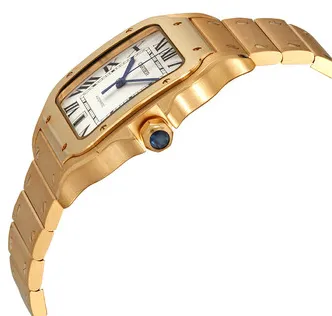 Cartier Santos WGSA0029 39mm Yellow gold Silver 5