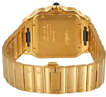 Cartier Santos WGSA0029 39mm Yellow gold Silver 2