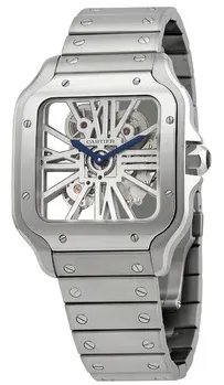 Cartier Santos WHSA0015 39mm Stainless steel Transparent