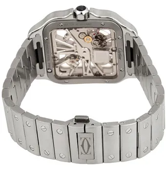 Cartier Santos WHSA0015 39mm Stainless steel Transparent 1