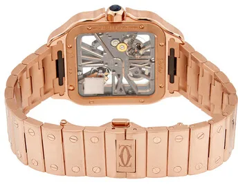 Cartier Santos WHSA0016 39mm Rose gold Transparent 1