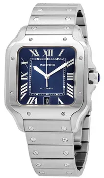 Cartier Santos WSSA0030 39mm Stainless steel Blue