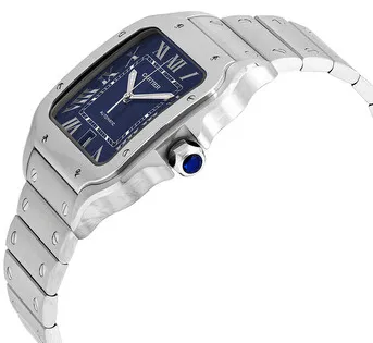 Cartier Santos WSSA0030 39mm Stainless steel Blue 2