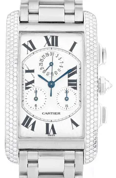 Cartier Tank AmÃ©ricaine 2339 26mm White gold Silver