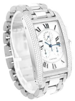 Cartier Tank AmÃ©ricaine 2339 26mm White gold Silver 6