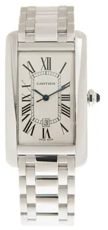 Cartier Tank Américaine W26019L1 35mm 18kt white gold Silver
