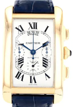 Cartier Tank Américaine W2609356 52mm Rose gold Silver