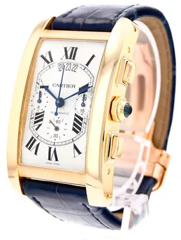 Cartier Tank Américaine W2609356 52mm Rose gold Silver 1