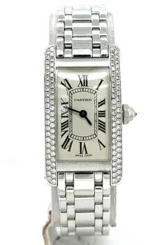 Cartier Tank Américaine WB7018L1 19mm White gold Silver