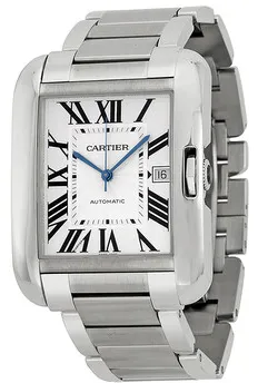 Cartier Tank Anglaise w5310008 47mm Stainless steel Silver