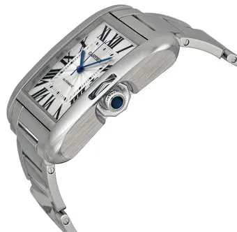 Cartier Tank Anglaise W5310025 47mm 18kt white gold Silver 3