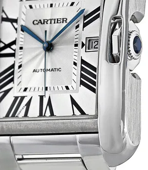Cartier Tank Anglaise W5310025 47mm 18kt white gold Silver 2