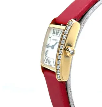 Cartier Tank WE100131 25mm Yellow gold Silver 1