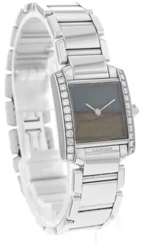 Cartier Tank Française WE1036S3 18mm White gold Tortoise 4