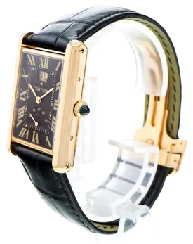 Cartier Tank W1560002 39mm Rose gold Black 1