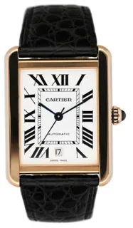 Cartier Tank Solo W5200026 Rose gold and Stainless steel Silver