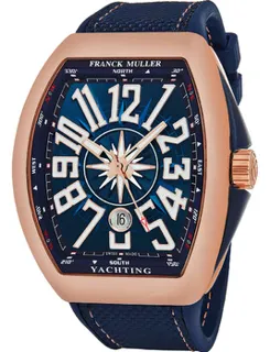 Franck Muller Vanguard 45SCYACHTGLD 18k rose gold Blue