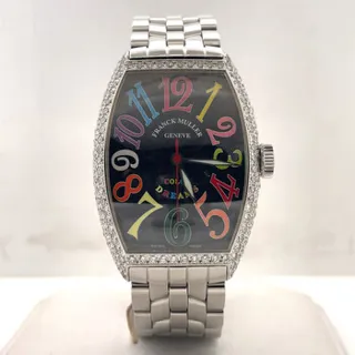 Franck Muller Cintree Curvex Color Dreams 5850 SC D Stainless steel Black