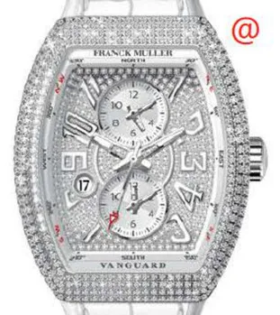 Franck Muller Master Banker V45MBSCDTDCDACBC(DIAMBLCAC) 45mm Stainless steel White