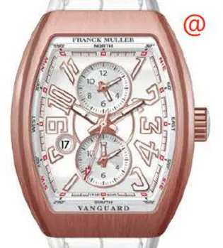 Franck Muller Master Banker V45MBSCDT5NBRBC(BLCBLC5NBR) 45mm Rose gold White