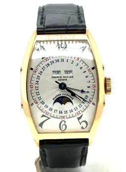 Franck Muller Master Calendar 5850 MC L 32mm Yellow gold Silver