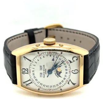 Franck Muller Master Calendar 5850 MC L 32mm Yellow gold Silver 1