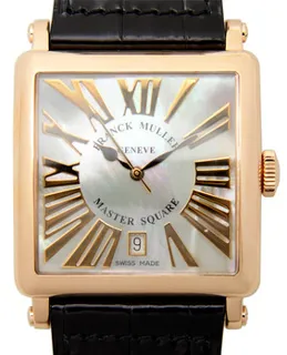 Franck Muller Master Square 6000HSCDTRELRMOP(5N) 18kt Rose Gold White