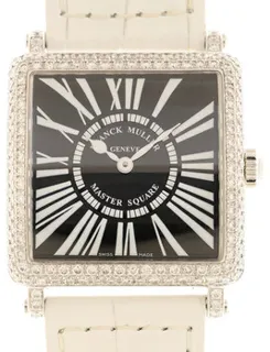 Franck Muller Master Square 6002LQZD(WG)-BLK 18k white gold White