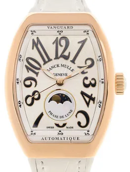 Franck Muller Vanguard V32SCATFOL(5NBC) 32mm Rose gold White