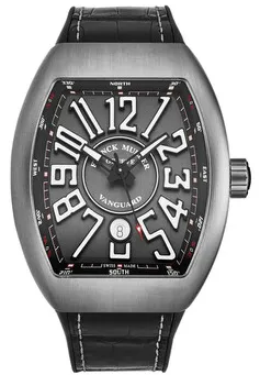 Franck Muller Vanguard 45SCBRSHGRYWHT 45mm Titanium Gray