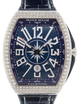 Franck Muller Vanguard V45SCDTDYACHTING(OGBL) 44mm Stainless steel Blue