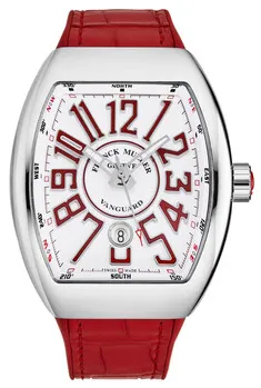 Franck Muller Vanguard 45SCWHTWHTRED 45mm Stainless steel White