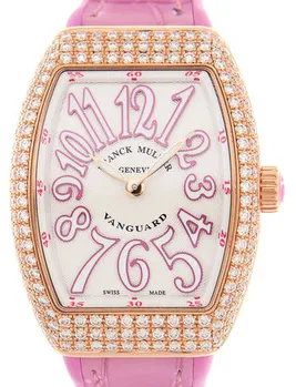 Franck Muller Vanguard V 29 QZ D (5N.RS) 29mm Rose gold White