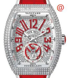 Franck Muller Vanguard V45TDCDACRG(DIAMRGEAC) Stainless steel Red