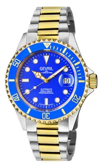 Gevril Wallstreet 4856A 43mm Stainless steel Blue