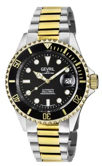 Gevril Wallstreet 4855A 43mm Stainless steel Black