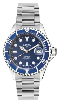 Gevril Wallstreet 4851A 43mm Stainless steel Blue