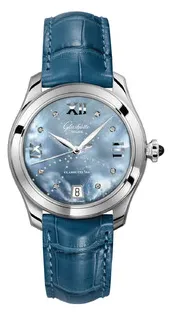 Glashütte Lady Serenade 39-22-11-02-04 36mm Stainless steel Blue mother of pearl