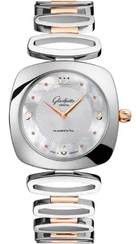 Glashütte Pavonina 1-03-02-03-06-14 31mm Stainless steel & 18k rose gold Mother-of-pearl